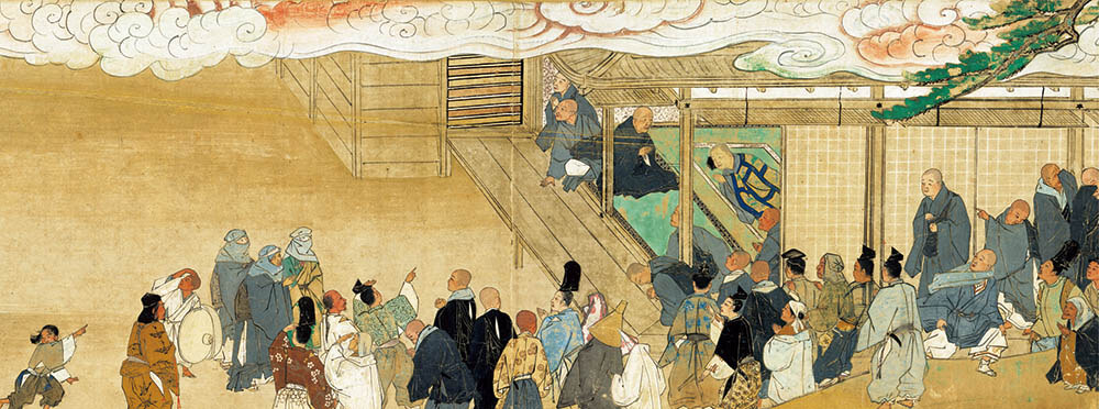 国宝　法然上人絵伝　巻第37（部分、右）　鎌倉時代・14世紀　京都・知恩院蔵