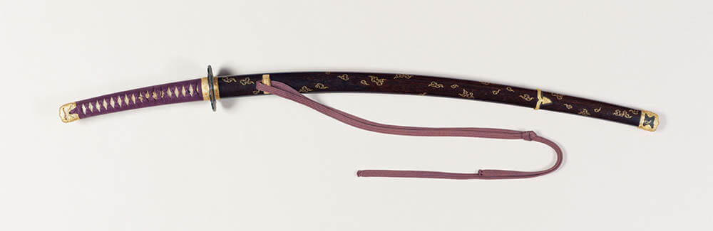 木地呂雲文蒔絵刀拵　江戸時代（19 世紀）

