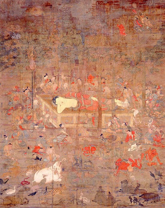 仏涅槃図　鎌倉時代

