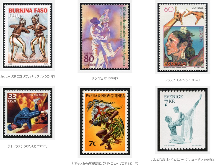 「踊る人々」切手の博物館