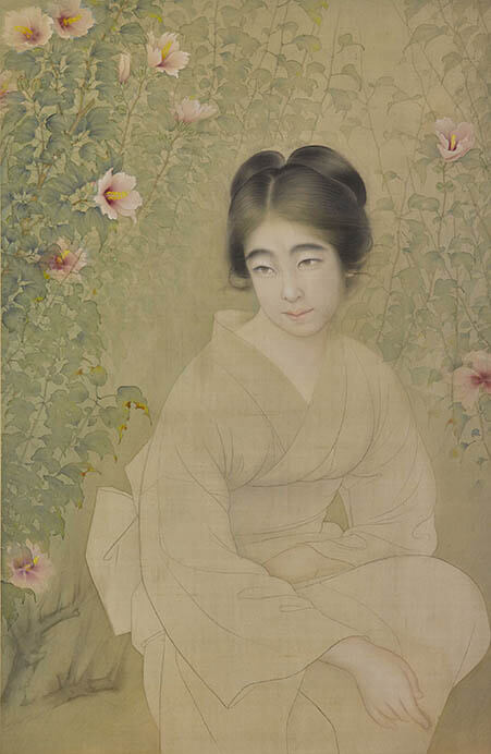 西山翠嶂《槿花》京都市美術館蔵　前期