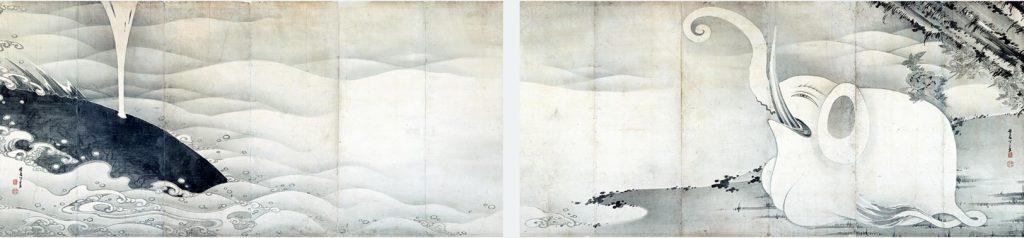 伊藤若冲筆
象と鯨図屏風
MIHO MUSEUM蔵

後期
3月5日～3月31日