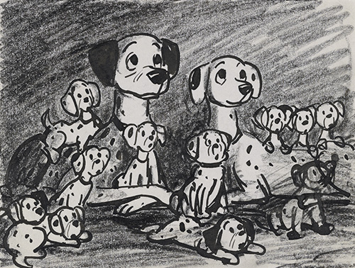 『101匹わんちゃん』(1961年)/ポンゴとパティーダ、子犬たち