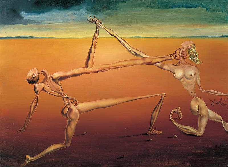 サルバドール・ダリ《ダンス(ロックンロール）：セブン・ライブリー・アーツより》1957年頃
諸橋近代美術館蔵
© Salvador Dalí, Fundació Gala-Salvador Dalí, JASPAR Tokyo, 2023 B0695

