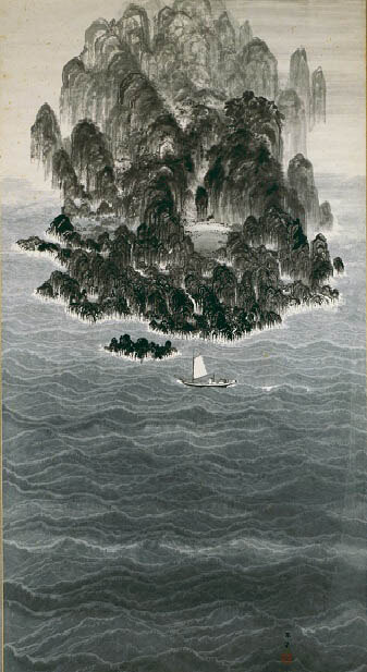 不染鉄《南海之図》昭和30年（1955）頃　愛知県美術館蔵