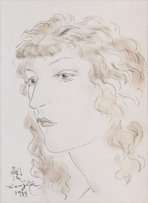 レオナール・フジタ

「マドレーヌ」

1933年　墨・水彩

17.5×12.5cm

