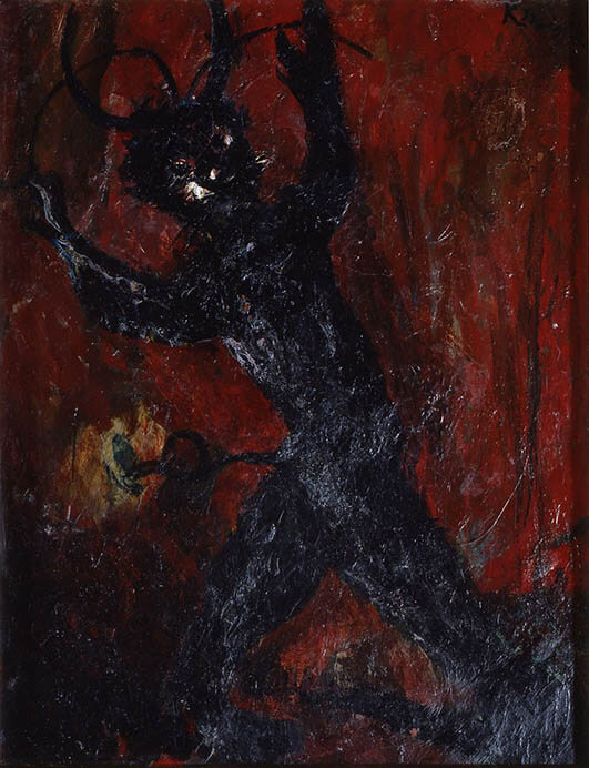 《悪魔》1932(昭和7)年　北海道立三岸好太郎美術館蔵

