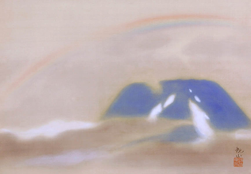下村観山　《富士》大正7～8（1918～1919）年頃　絹本着色　後期展示

