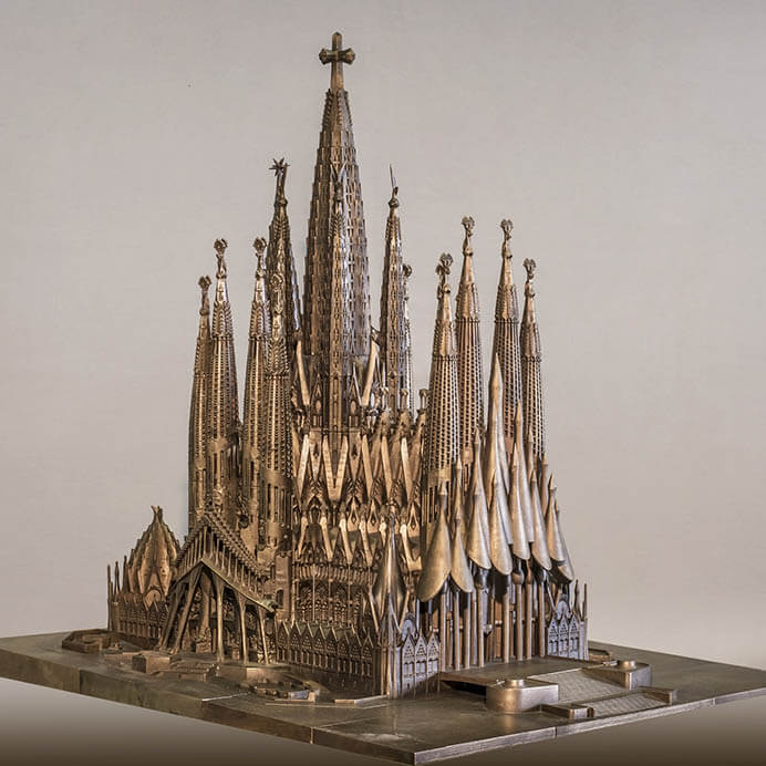 《サグラダ・ファミリア聖堂、全体模型》2012－23 年、制作:サグラダ・ファミリア聖堂模型室、サグラダ・ファミリア聖堂
© Fundació Junta Constructora del Temple Expiatori de la Sagrada Família