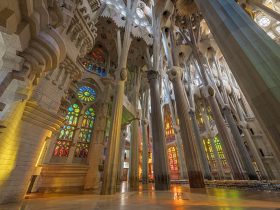 サグラダ・ファミリア聖堂内観 © Fundació Junta Constructora del Temple Expiatori de la Sagrada Família