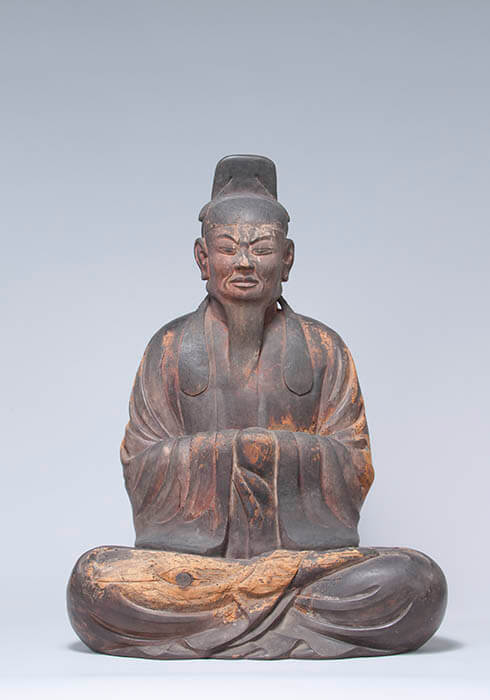 重要文化財　男神像（老年）平安時代　9世紀　松尾大社蔵

