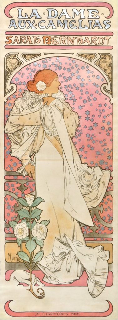 ポスター「椿姫」1896年、リトグラフ／紙