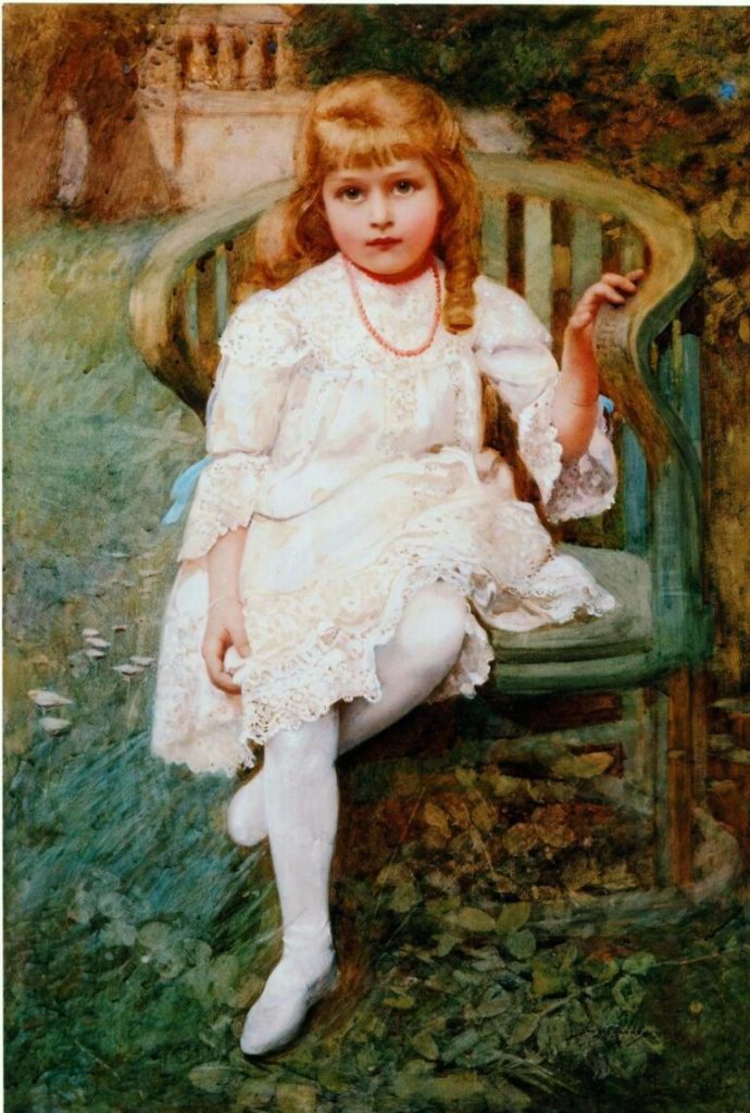 ウィリアム・リー・ハンキー《チェアーに座る少女》1903