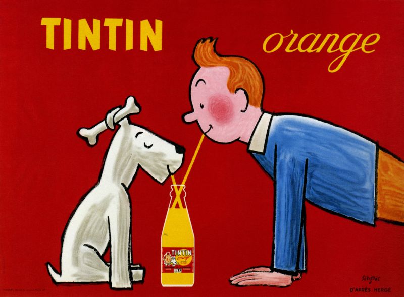 「Tintin Orange」
80x60 cm, 1980年代
オフセット