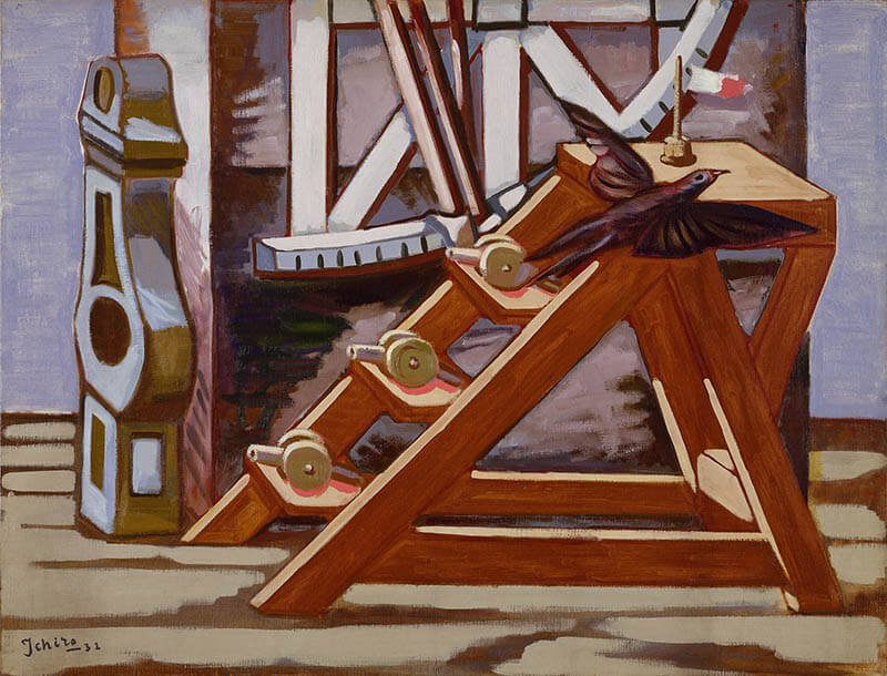 福沢一郎《大砲のある静物》1931 年　油彩・キャンバス

