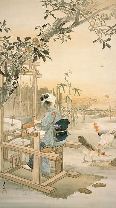 池上秀畝《秋晴（秋色）》明治40（1907）年 北野美術館蔵


