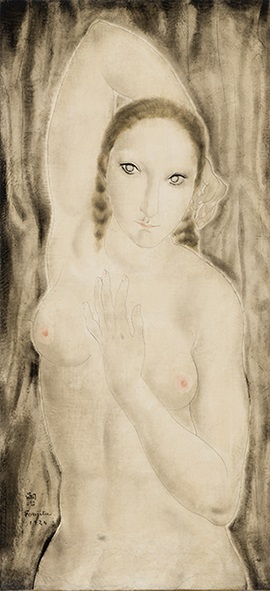 《腕を上げた婦》1924年　油彩・キャンバス