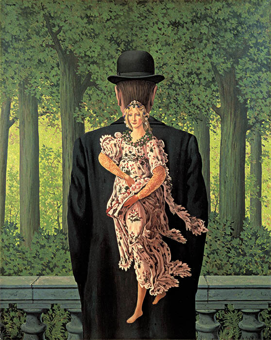 ルネ・マグリット《レディ・メイドの花束》1957年、大阪中之島美術館 （トリオ＜＜現実と非現実のあわい＞より）