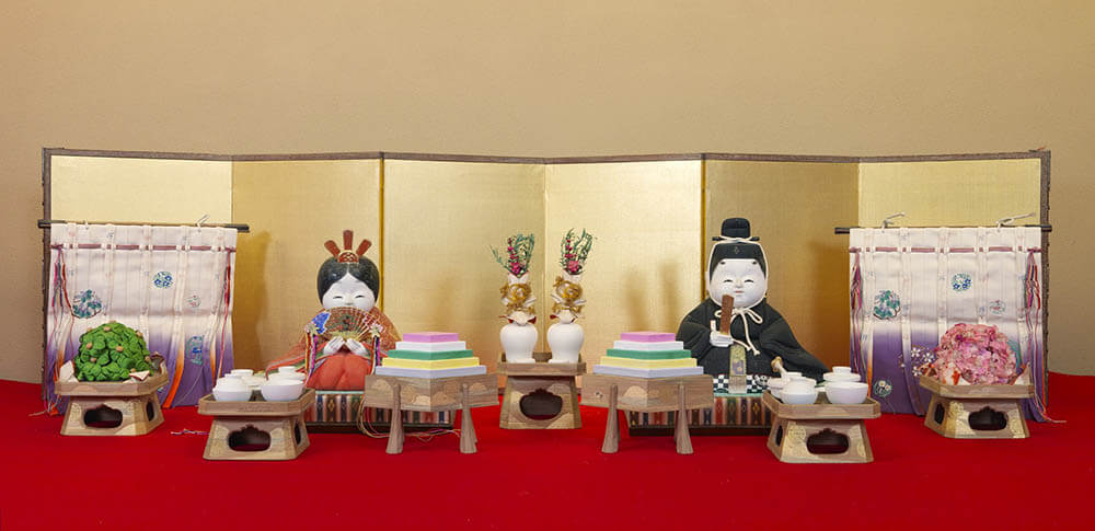 木彫彩色雛人形 内裏雛 五世大木平藏製 昭和時代初期・20世紀 丸平文庫