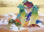 「海上松島図」 紙本・彩色 サイズ：P15号（50.0×65.2cm）