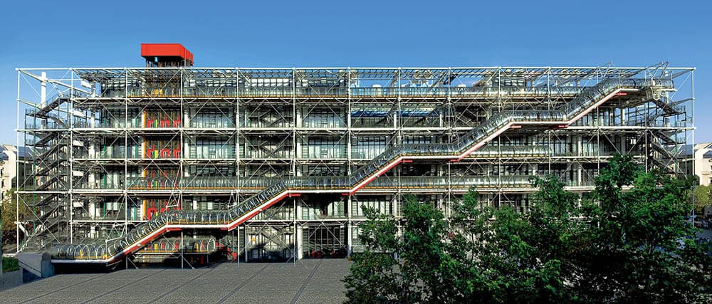 ポンピドゥーセンター外観
Centre Pompidou, architectes Renzo Piano et Richard Rogers, photo : G. Meguerditchian © Centre Pompidou, 2020