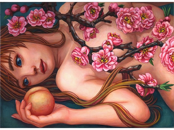 「桜桃の光が私を照らして」鯉江 桃子
サイズ：F4号