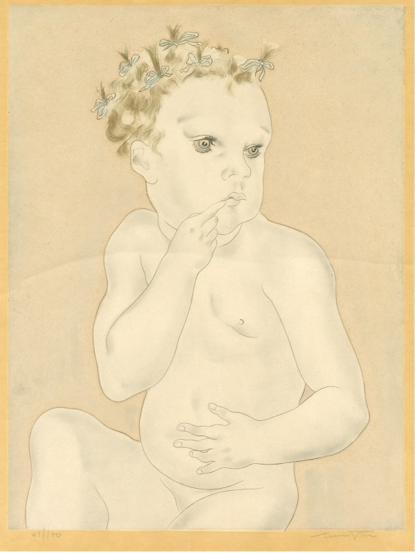 「指を咥えた赤ん坊」エッチング

1929年 38×29cm
