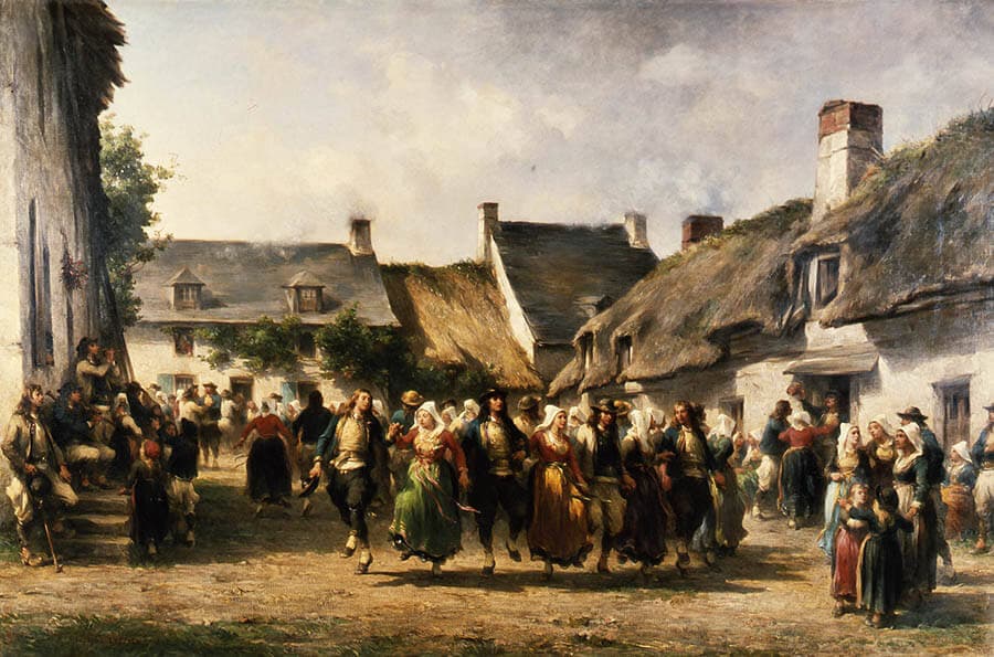 アドルフ・ルルー《ブルターニュの婚礼》1863年　カンペール美術館蔵
Collection du musée des beaux-arts de Quimper