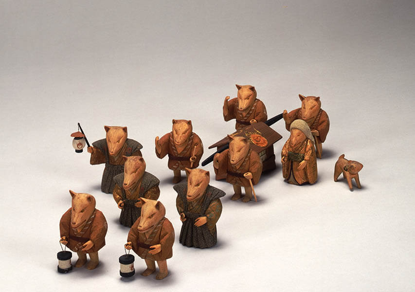 賀茂人形「狐の嫁入り 」 江戸時代後期　19世紀