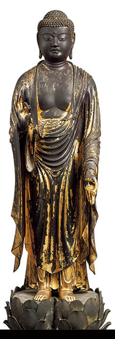 重要文化財　阿弥陀如来立像　鎌倉時代・建暦2年（1212）　浄土宗蔵　前期展示