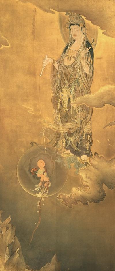 狩野芳崖《悲母観音》 1888年 東京藝術大学蔵 重要文化財、