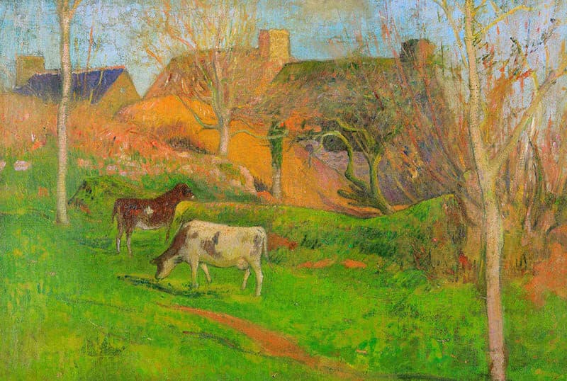 アンリ・モレ《ポン=タヴァンの風景》1888-89年　カンペール美術館蔵
Collection du musée des beaux-arts de Quimper