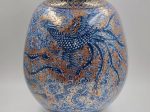村上俊彦・邦彦 「火の鳥紋様花瓶」 幅25・4cm×高さ30.4cm