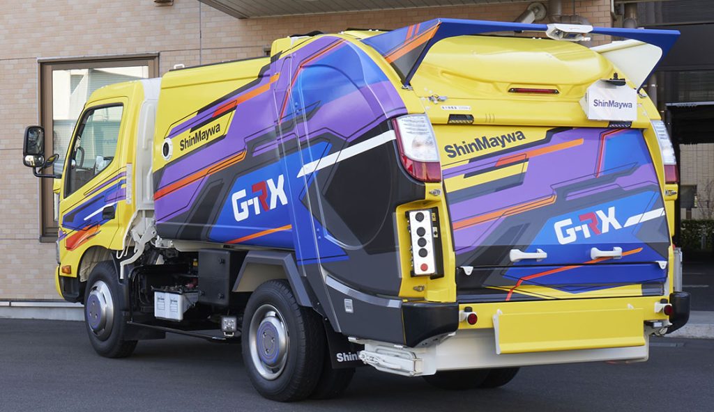 回転板式塵芥車「G-RX」提供：新明和工業株式会社