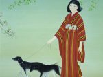菊池契月《 散策》 1934年　京都市美術館蔵