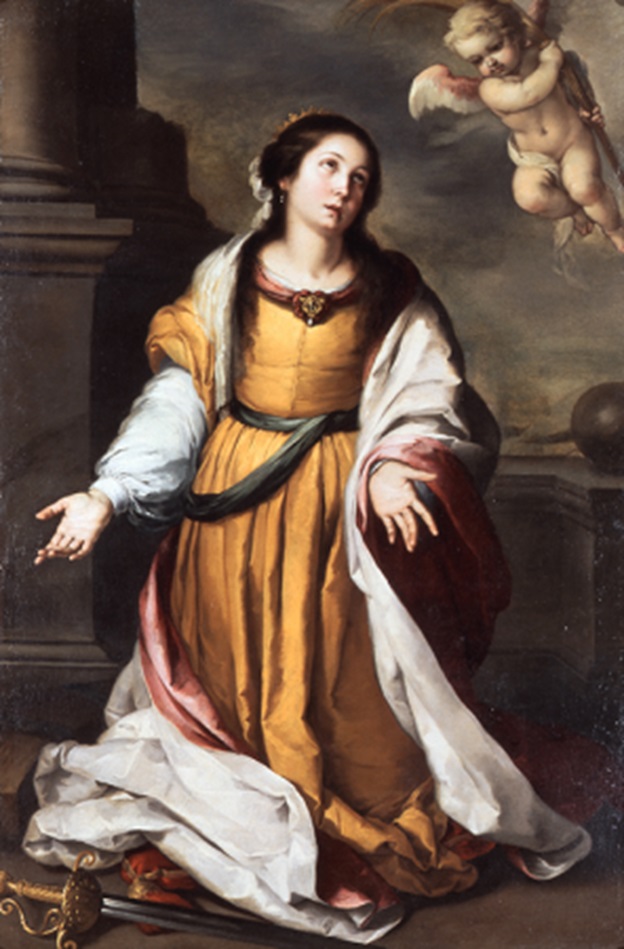 バルトロメ・エステバン・ムリーリョ《アレクサンドリアの聖カタリナ》1645-50年頃、油彩・カンヴァス、三重県立美術館
