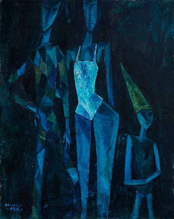 《青いサーカス一家》1950年　堀内事務所蔵
©Seiichi Horiuchi
