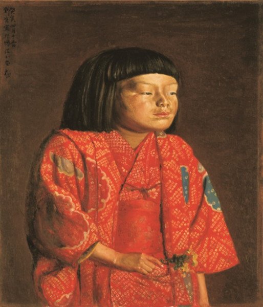 岸田劉生《童女図（麗子立像）》 1923年　神奈川県立近代美術館