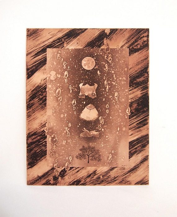 「水槽の記憶」

20×15cm
銅、インク