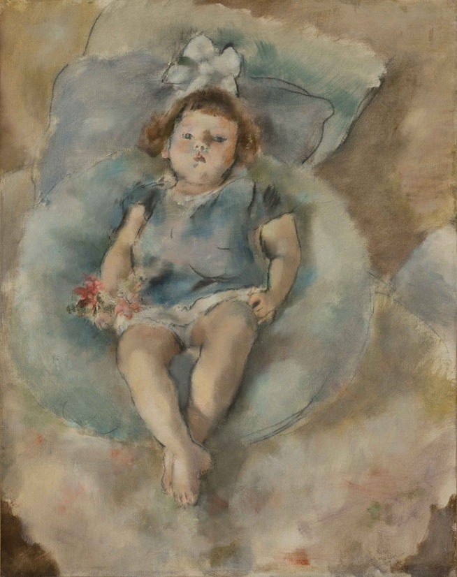 ジュル・パスキン《白いリボンの少女》1928年、当館蔵　