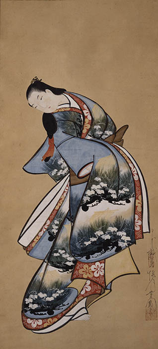 懐月堂安度《立美人図》1幅 宝永～正徳(1704～16) 千葉市美術館蔵【前期展示】