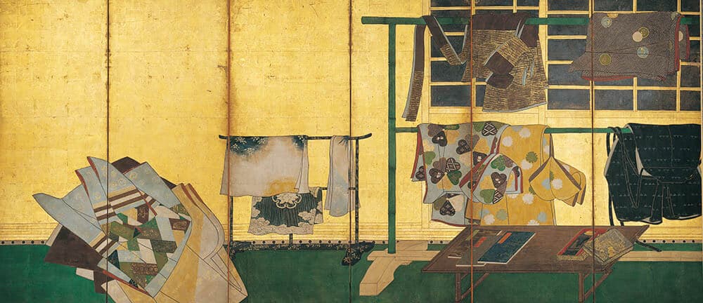 誰が袖図屏風 左隻　日本・江戸時代　17世紀　個人蔵