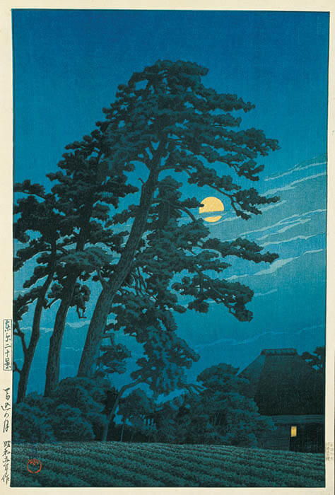 《馬込の月》東京二十景 1930（昭和5）年 渡邊木版美術画舗蔵