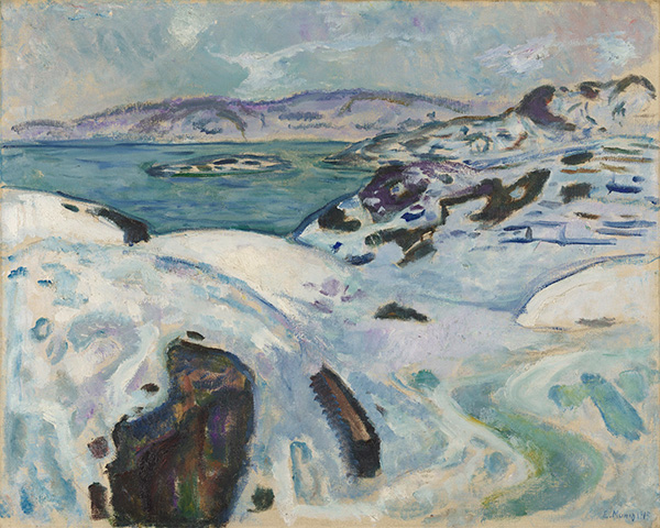 エドヴァルド・ムンク《フィヨルドの冬》 1915年　ノルウェー国立美術館 Photo: Nasjonalmuseet/Børre Høstland