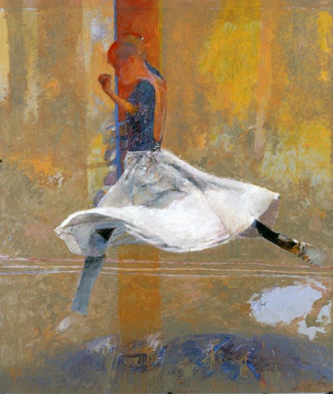 Dancer Leaping
107×91cm　oil on canvas　1997