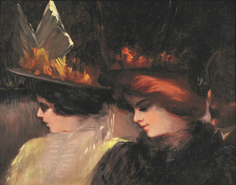 ジョージ・ラクス《通りの情景》1900年頃、デイヴィッド・E.ワイズマン＆ジャクリーヌ・E.マイケル蔵　©Stéphane Pons