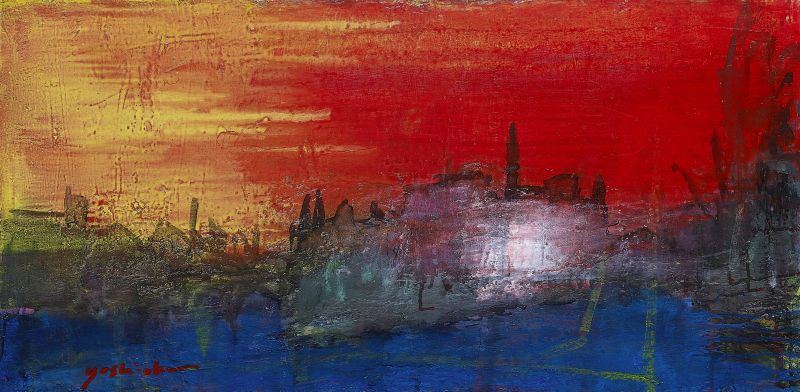 「La Seine」
油彩、キャンバス, 45×90cm
2024