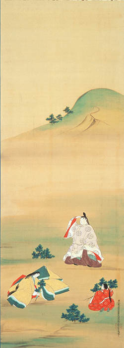 岡田為恭「小松引図」江戸時代後期 19世紀