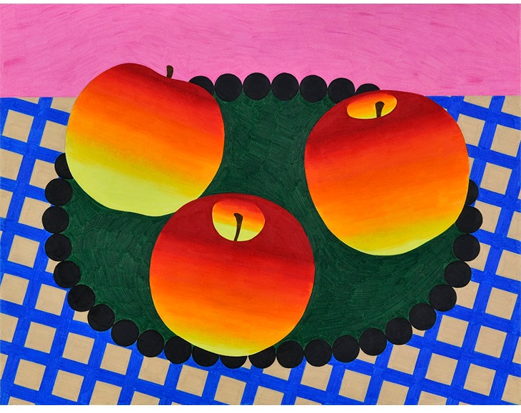 「りんご」 色鉛筆 サイズ：6号F（318×410mm）