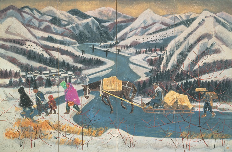 福田豊四郎 《雪国》
昭和43年(1968)　秋田県立近代美術館　後期展示
